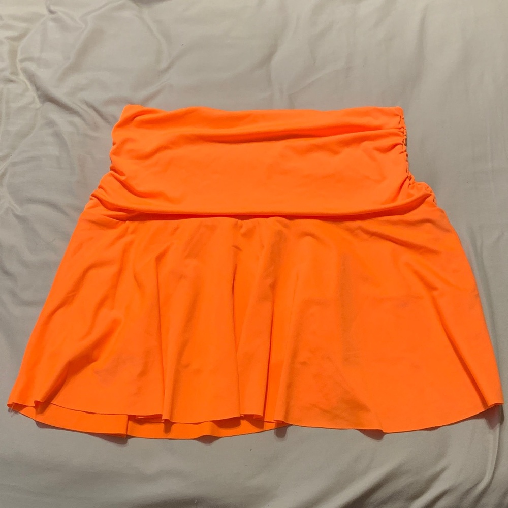 SHEIN Orange Mini Skirt